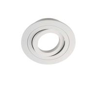 wonderlamp 1 Unidad Foco empotrable Classic Redondo con Portalámparas GU10, Ángulo basculación 30°, 230V, Diametro 9.3 x 2.5 cm, Blanco