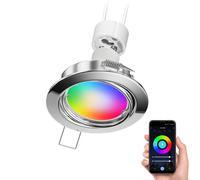 Foco empotrable de techo FERE marco empotrable cromo orientable incl. Smart Home