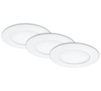 Foco empotrable LED Briloner, blanco, con 3 placas LED/64W