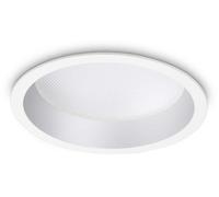 Foco empotrable LED Ideal Lux, de instalación profunda, 20 W, 4000 K, modelo 249049, 2100 lúmenes, IP44, 16 cm, blanco