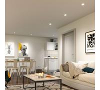 Foco empotrable LED Paulmann Coin Base blanco, juego de 3 unidades, 3000 K,