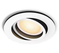 Philips Hue- Foco Empotrable LED Milliskin, Pack de 1, Color Blanco, Luz Blanca de Cálida a Fría, Compatible con Alexa y Google Home, Iluminación Interior, salón, pasillos