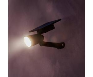 Foco exterior LED solar Philips Ashlyn, negro, IP44