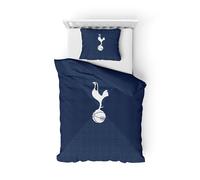 Foco Juego de Funda de edredón y Funda de Almohada con Licencia Oficial de fútbol (Tottenham Hotspur FC)