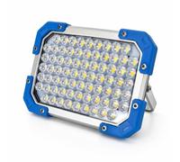 Foco LED con batería, lámpara de trabajo con 7 modos de luz, recargable, USB, lámpara de camping portátil, IPX4, resistente al agua, regulable, luz de emergencia para garaje, taller, exterior