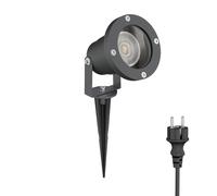 Foco LED de jardín DUK antracita con piqueta de suelo para exterior IP65 in