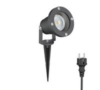 Foco LED de jardín DUK antracita con piqueta de suelo para exterior IP65 in