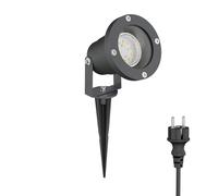 Foco LED de jardín DUK antracita con piqueta de suelo para exterior IP65 in