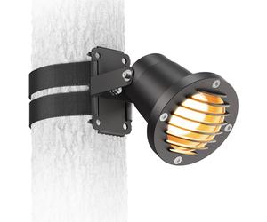 Foco LED de jardín DUK Grid con fijación de correa para enchufe de exterior