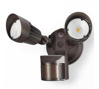 Foco LED de seguridad, 20 W, con 2 cabezales y 30 W