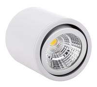 Foco LED de superficie con cabezal móvil Lámpara COB 7W 220VAC 3000K blanca 75mm - BeMatik