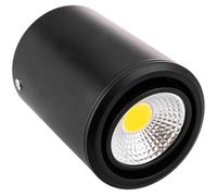 Foco LED de superficie Lámpara COB 5W 220VAC 3000K negra 75mm orientable - BeMatik