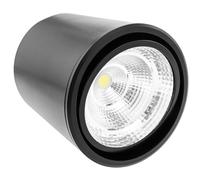 Foco LED de superficie Lámpara COB 7W 220VAC 6000K negra 90mm - BeMatik