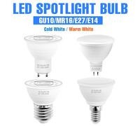Foco LED E27/E26 bombilla GU10 MR16 lámpara de techo E14 bombillas de araña GU5.3 AC 220V 5W 7W iluminación de ahorro de energía para el hogar cálido/frío Cool White