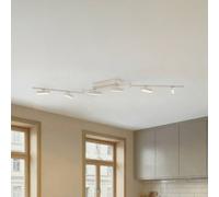 Foco LED Eldrin de Lindby, blanco, 6 luces, barra de luz
