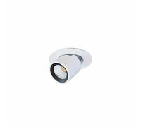 Foco LED empotrable Nano Oxo R 4W Beneito & Faure con interruptor CCT (2700K/3200K/4000K), haz de 45º, profesional ajustable y color blanco mate.
