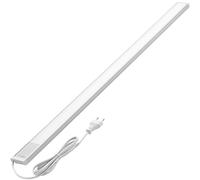 Foco LED empotrable Oktaplex, aluminio plano, con interruptor, 90 cm, 3000K, luz blanca cálida