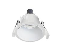 Foco LED empotrable techo 1x13W GU10 redondo blanco aluminio Ø90mm corte Ø82mm