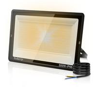 Foco LED Exterior 500W, 50000LM Super Brillante, 3000K Blanco Cálido | Foco Proyector LED, IP66 Impermeable, IluminacióN De Exterior, Floodlight Para Patio Jardín, Garaje, Terraza, Campo,Fábrica