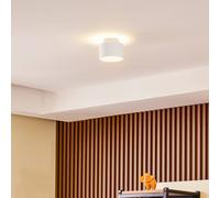 Foco LED Nivoria de Lindby, Ø 11 cm, 15 W, blanco, metal