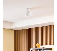 Foco LED Nivoria de Lindby, Ø 14 cm, blanco, orientable