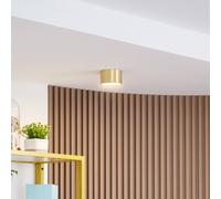 Foco LED Nivoria de Lindby, Ø11 cm, 9 W, dorado, metal