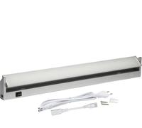 Foco LED para debajo de los armarios de cocina, aluminio, giratorio, 60 cm, 4000K (blanco neutro), 230V, para mueble inferior, 800 lúmenes, 10W