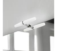 Foco led para espejo de baño gemini (ac 230v 50hz), sin necesidad de convertidor, l233mm, luz blanca natural 4.000k, plástico y aluminio, cromado