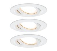 Foco LED Paulmann Nova Plus Coin, juego de 3, redondo, blanco, 2700 K, IP65