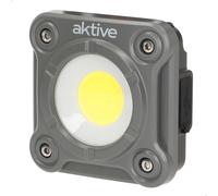 Foco LED Portátil 1000 Lúmenes 3 Posiciones IP44, 12x6x21 Cm, Negro