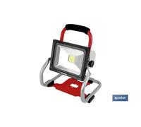 Foco led portátil a bateria li-ion 18v 20w