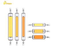 Foco LED R7S de 78mm, 15W, 20W, R7S, 118mm, 30W, 50W, CA 110V, 220V, 230V, J78 J118, bombilla COB, tubo de vidrio, reemplaza la lámpara halógena 110V