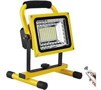 Foco LED Recargable 500W 9000LM, Reflector LED Portátil para Trabajo Exterior, Luz de Inundación con Batería 15600mAh, 6 Modos de Brillo Ajustables, Carga USB, IP66 Impermeable para Camping, Taller