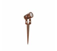 Foco LED redondo ZAS de 3 W IP65 color Corten de Beneito Faure - Beneito & Faure