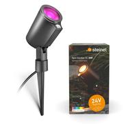 Foco LED Steinel Spot Garden de 24V, orientable, con sensor de movimiento, color blanco cálido/blanco neutro, color gris antracita