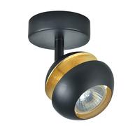 foco negro-oro modelo beethoven para baño,