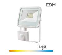 Foco proyector led 20w 1400lm 6400k luz fria con sensor de presencia 1