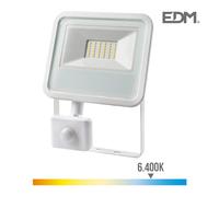 Foco proyector led 30w 2100lm 6400k luz fria con sensor de presencia 2