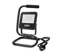 EDM Foco proyector LED con pie Black Series 30W 2370 lm 4000K luz día negro