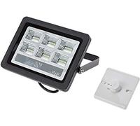 Foco proyector led de 20W a 200W exterior IP65 luz blanca cfria 6000K apertura 70º, marco aluminio negro a 220-240V (30)