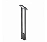 Foco solar LED POPA negro, 100 cm, 4000K, para jardín, Beneito Faure - Beneito & Faure