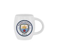 FOCO Taza de té blanca con licencia oficial del Manchester City FC