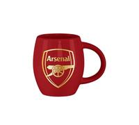 FOCO Taza de té con eslogan metálico con licencia oficial del Arsenal FC