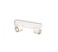 FOCOS DE CORREDERA CON CONEXIO'N 2XGU10 EN COLOR BLANCO META'LICO 530923116 5309