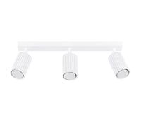 Sollux Lighting Focos de techo Karbon 3 luces (3x10 W) Blanco