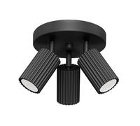 Sollux Lighting Focos de techo Karbon de colores Negro 3P