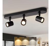 Focos empotrables ANWIO, 3 luces, color , regulables, foco LED para techo, orientable, tipo GU10, lámpara de techo giratoria, focos de techo modernos para cocina, dormitorio y salón, con bombillas inc