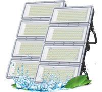 Focos LED de 400W, pack de 2, 40.000 lúmenes, IP67, luz blanca fría