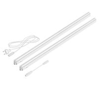 Focos LED empotrables Parlat Rigel, cada uno con 87,3 cm de longitud, 1118 lúmenes, color blanco, juego de 2 unidades