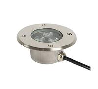Focos Led Exterior Empotrables Suelo, Luces Led Suelo Terraza Exterior 3W 330lm IP68 Foco LED Subacuático 12V / 24V / 220V Cuerpo de Lámpara de Acero Inoxidable, La Altura Es de Solo 4cm ( Color : Ver